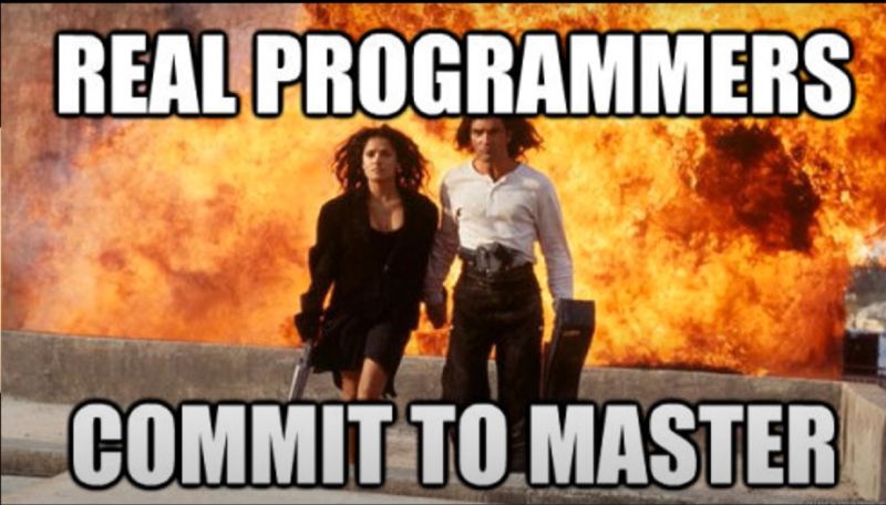 Real programmers commit to master